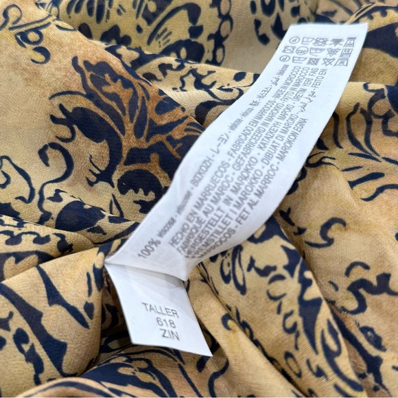 Zara Paisley Strappy Back Maxi Dress NWT Size S – 100% Viscose - Picture 9 of 10